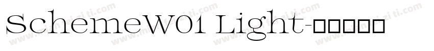 SchemeW01 Light字体转换